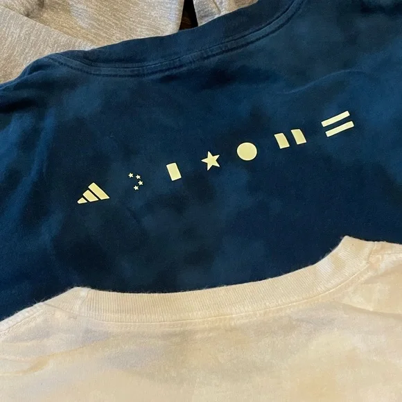 ADIDAS Bundle Lot: Blue and Gray Hoodie WITH 2 T-Shirts & Waist Pack Unisex - Picture 11 of 15